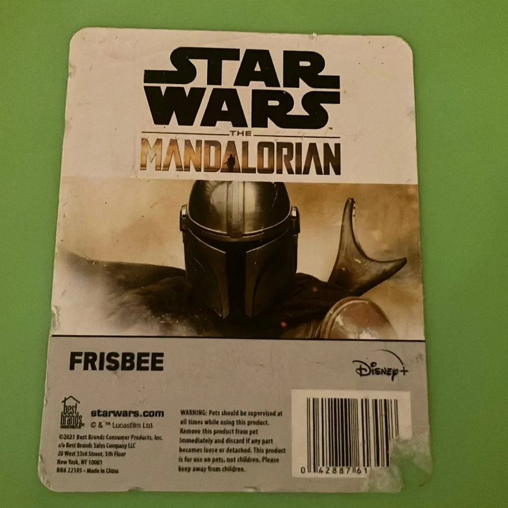 Green Disney‎ Baby Yoda Frisbee